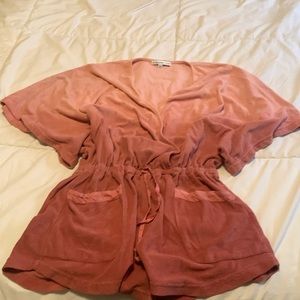 Young fabulous and broke terry romper.